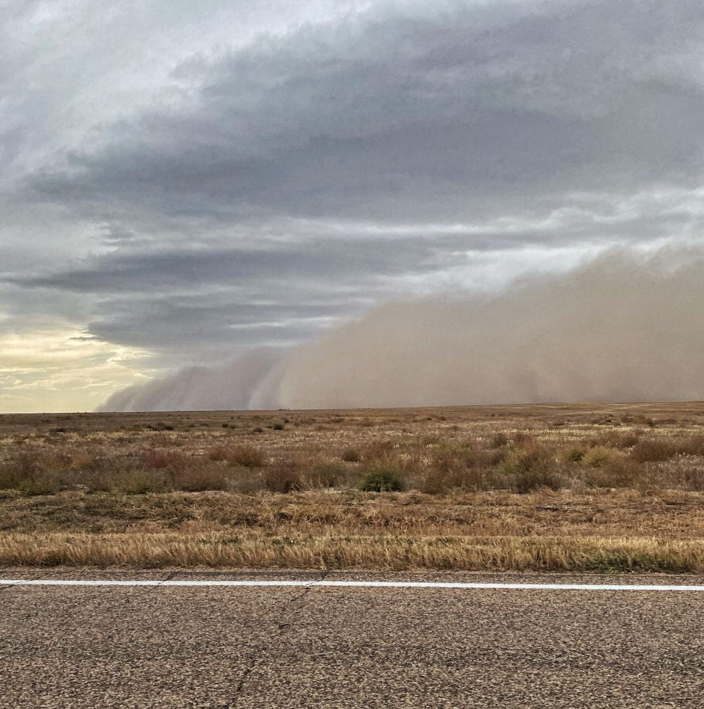Dust storm rolls over Kansas and other midwestern states