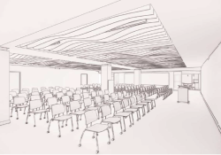 presentation space in remodeled Forsyth Library
