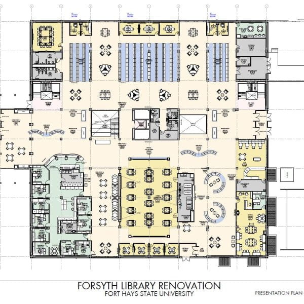 FHSU Forsyth Library Floorplan - Main Level
