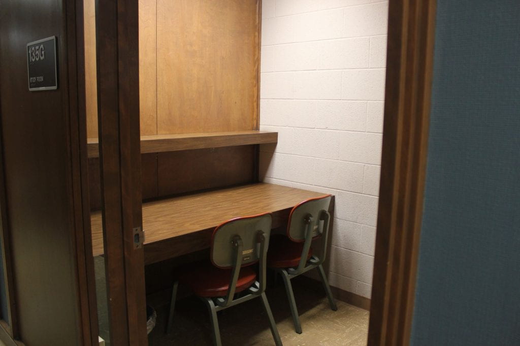 Photo of old individual study room