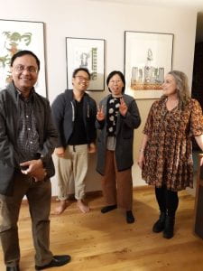 Dr. Srivastava, Professor Hwang with partner Sung Yi, and Professor Ganstrom