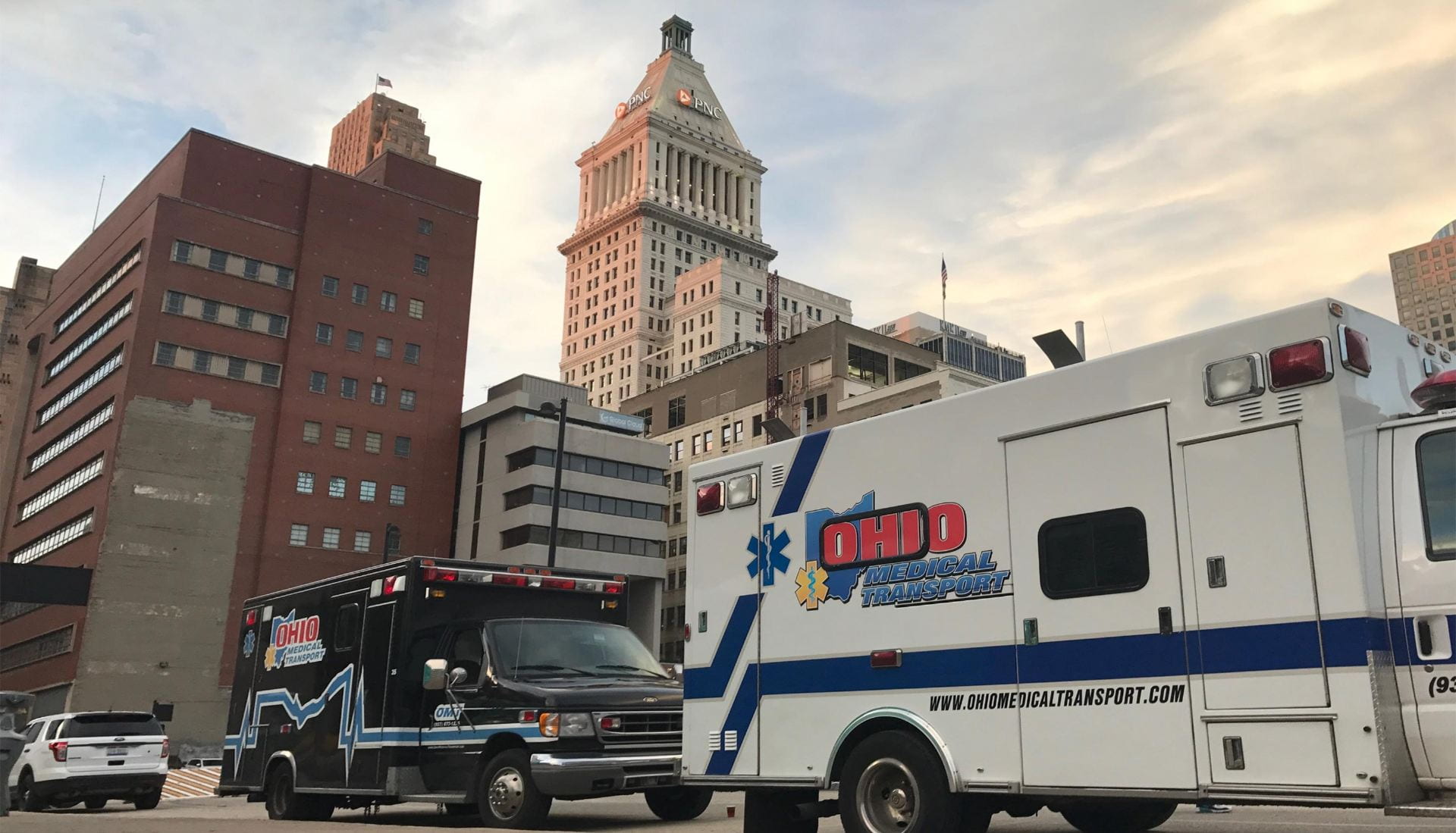 Ohio Medical Transport vehicles